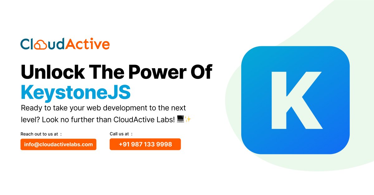 CloudActiveLabs's tweet image. Ready to elevate your web development? Choose CloudActive Labs! 💻 KeystoneJS offers: ✅ Rapid Development, ✅ Customization, ✅ Scalability. 
cloudactivelabs.com/en/services/we…
#KeystoneJS #WebDevelopment #webdevelopers #CloudActiveLabs