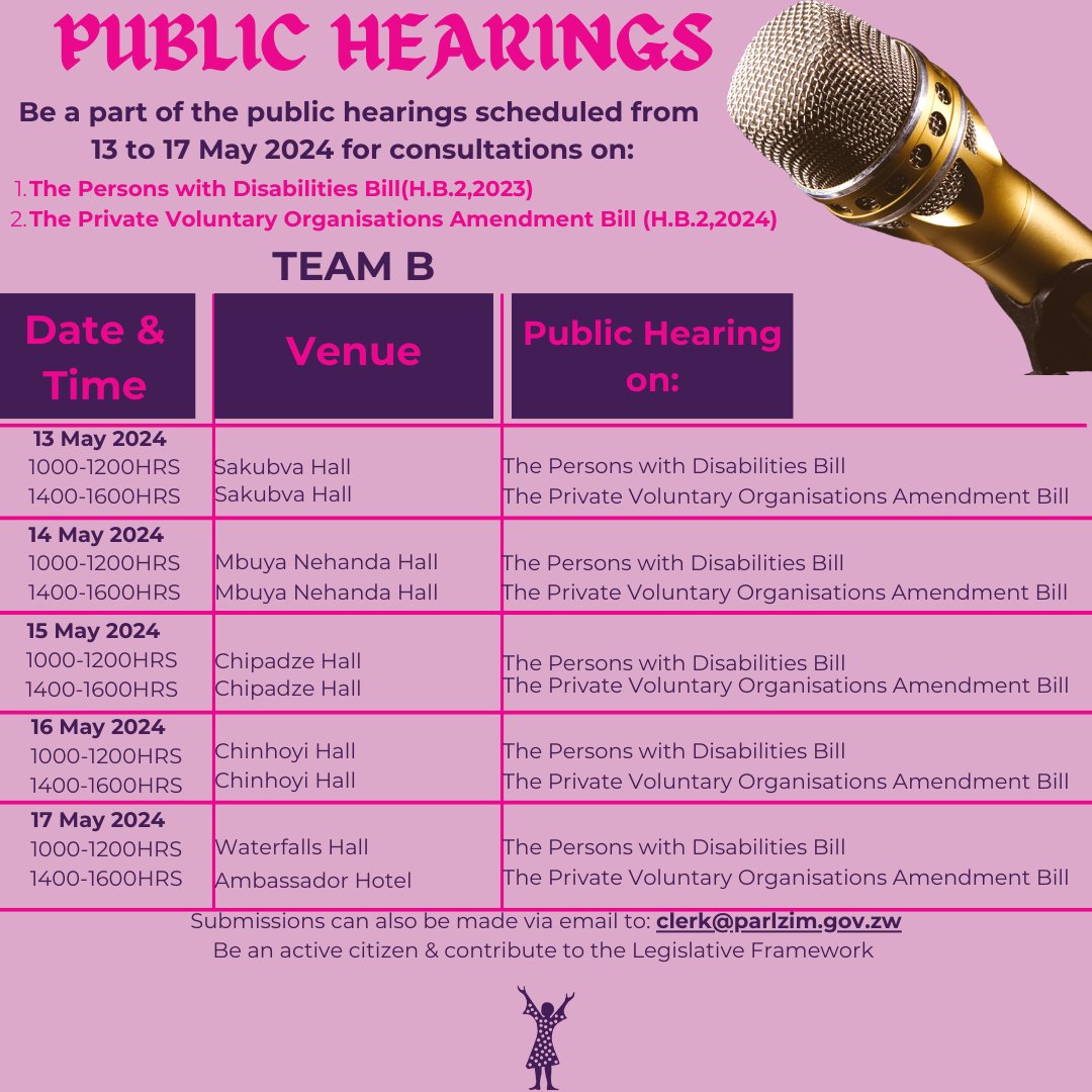 Make sure you attend public hearings scheduled for this week. Be heard! #womensrepresentation #purplepolitics