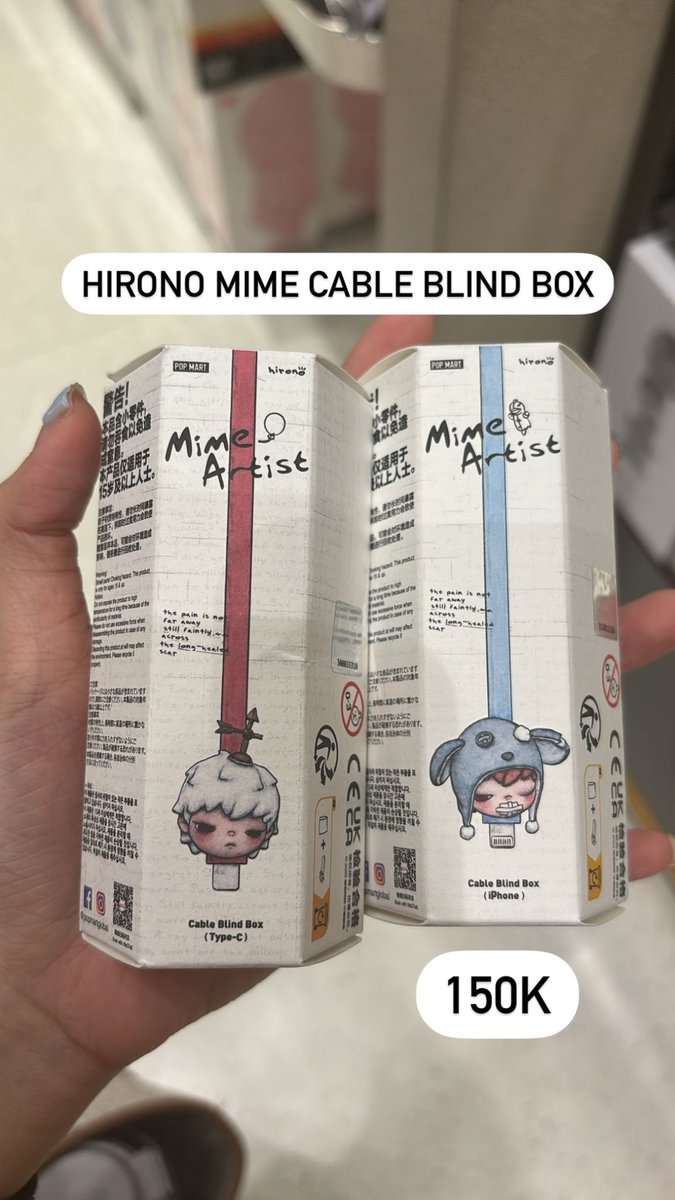 salmoncirashi's tweet photo. Hi guise🤌🏻 aku open cuma sampe jam 14.15 WIB ya lg di toko Pop Mart ada cable blind box
Labubu Type C &amp; Hirono Type C &amp; Hirono Iphone 

boleh dm if interested, langsung dp yah🇭🇰 https://t.co/z7nnUdJgEd