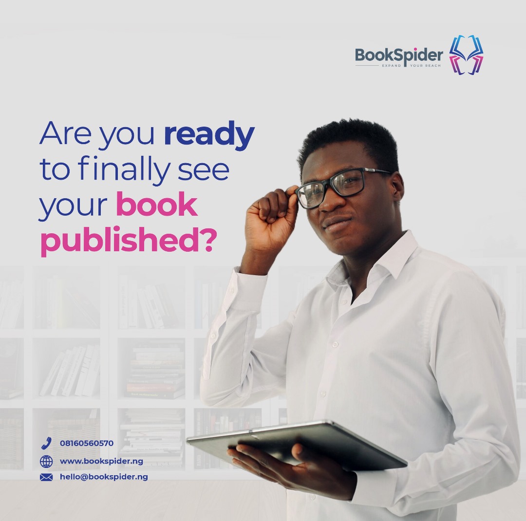 Ready to turn your manuscript into a published book?

Let's make your dream a reality! 

Whether you're an aspiring author or a seasoned writer, our publishing services are tailored to bring your book to life.

We are just a DM away.

#bookspider #publishers #publishing #books