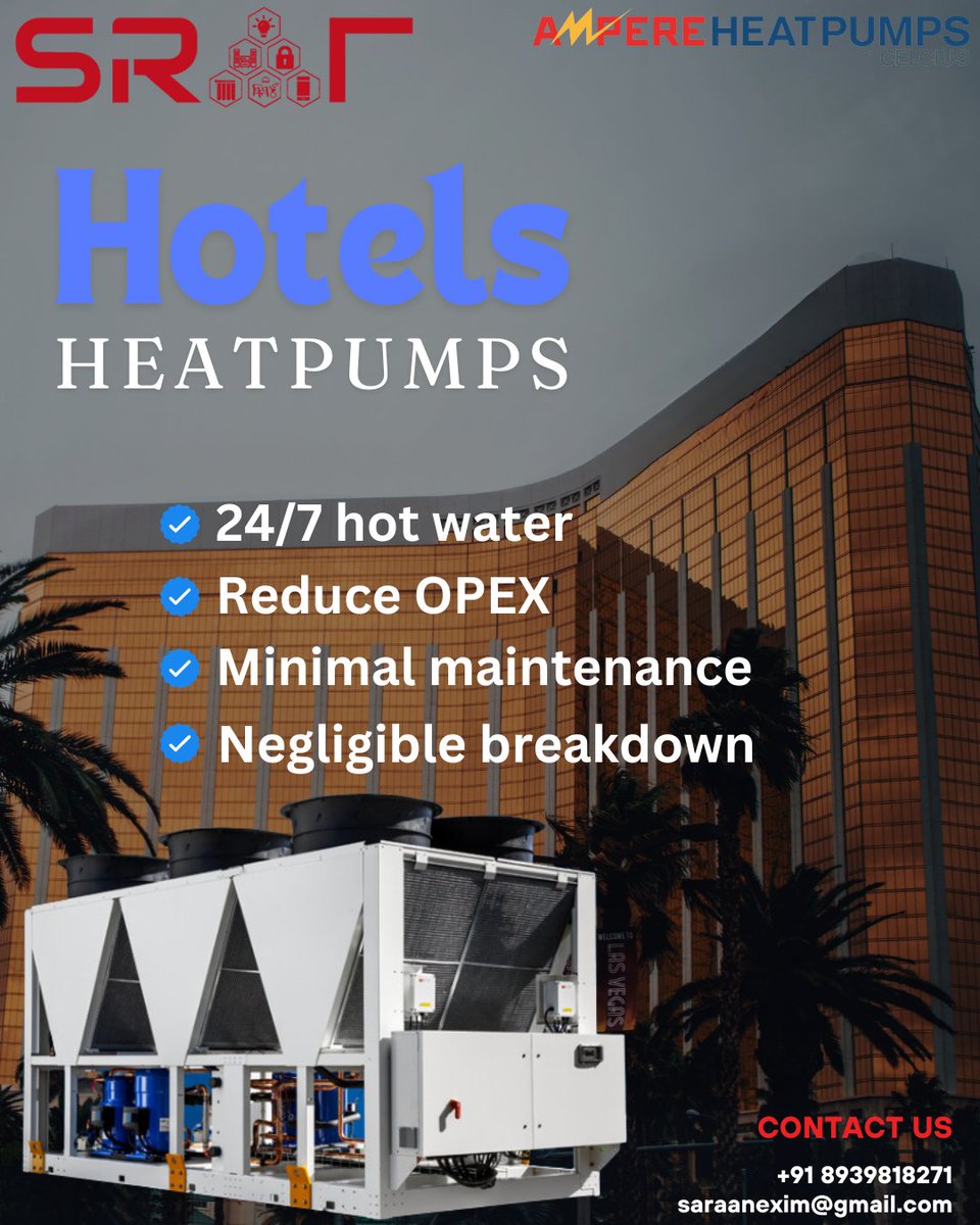 Comfortably Sustainable: Heat Pumps for Hotels

#hotel #hotelroom #heatpumps #Heating #cooling #Heat #lowmaintenance #srat #airsource #BusinessInnovation #efficient #startup #Bengaluru #sunkadakatte