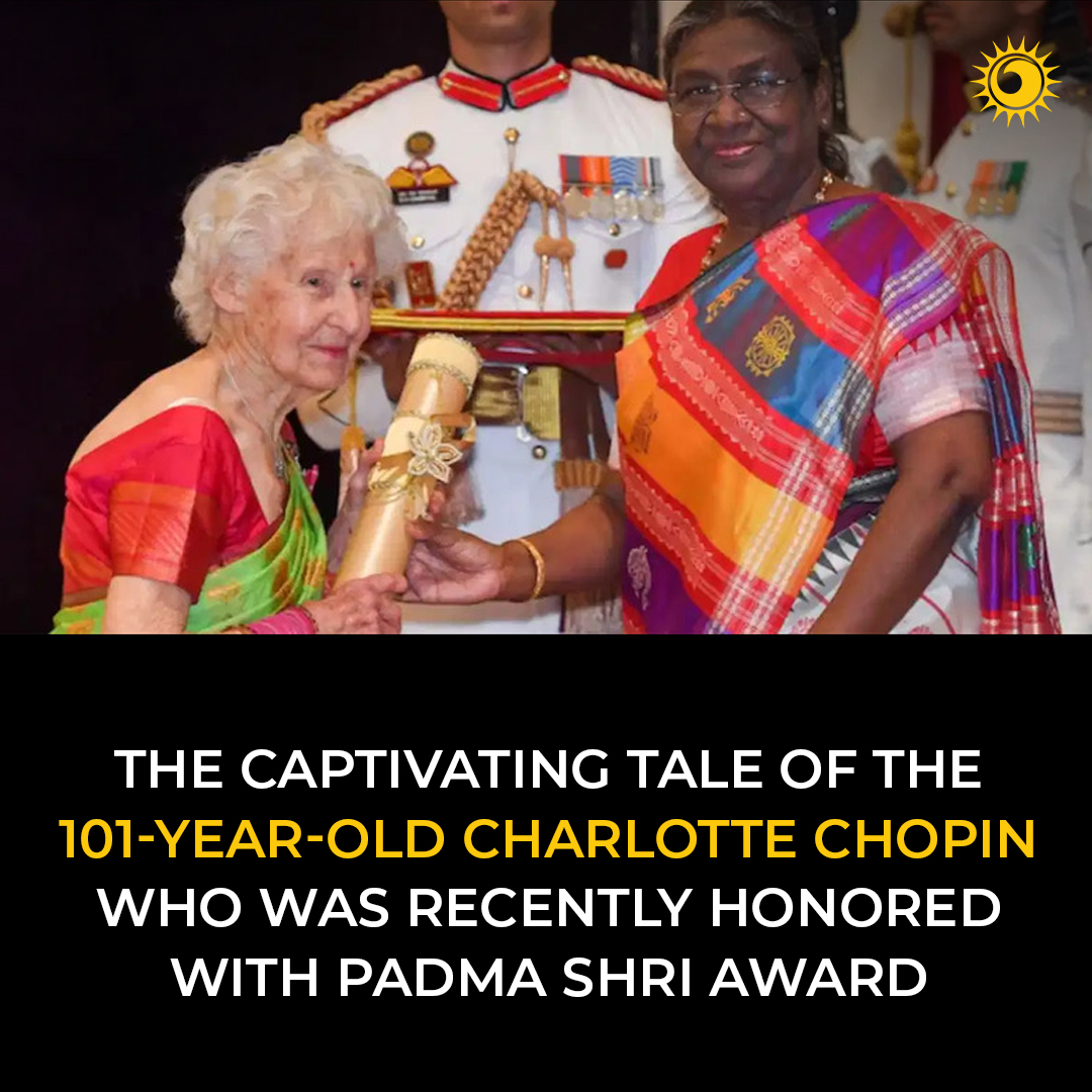 'Meet Charlotte Chopin, a living legend whose incredible journey has earned her the prestigious Padma Shri Award at 101 years young.' 🌟 

Full Info👉 thebrighterworld.com/detail/The-Cap…

#CharlotteChopin #PadmaShri #inspiration  #Trailblazer #Legacy #celebration #ageisjustanumber #viralpost