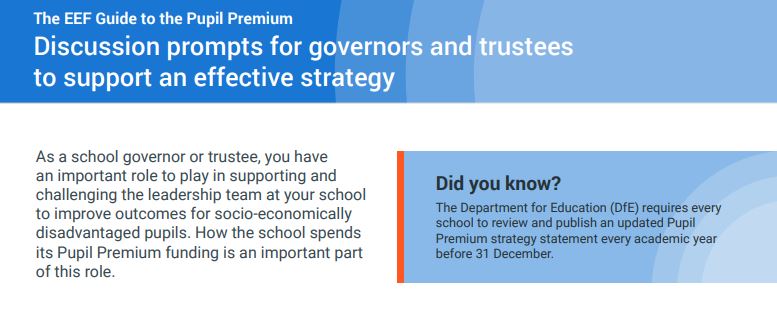 💡 Our “Discussion prompts for governors and trustees” is designed to facilitate conversations between senior leadership teams, governors, and trustees. It provides suggested discussion prompts, alongside examples of best practice.  
 
Download now: ow.ly/yO9B50RE29O

2/2