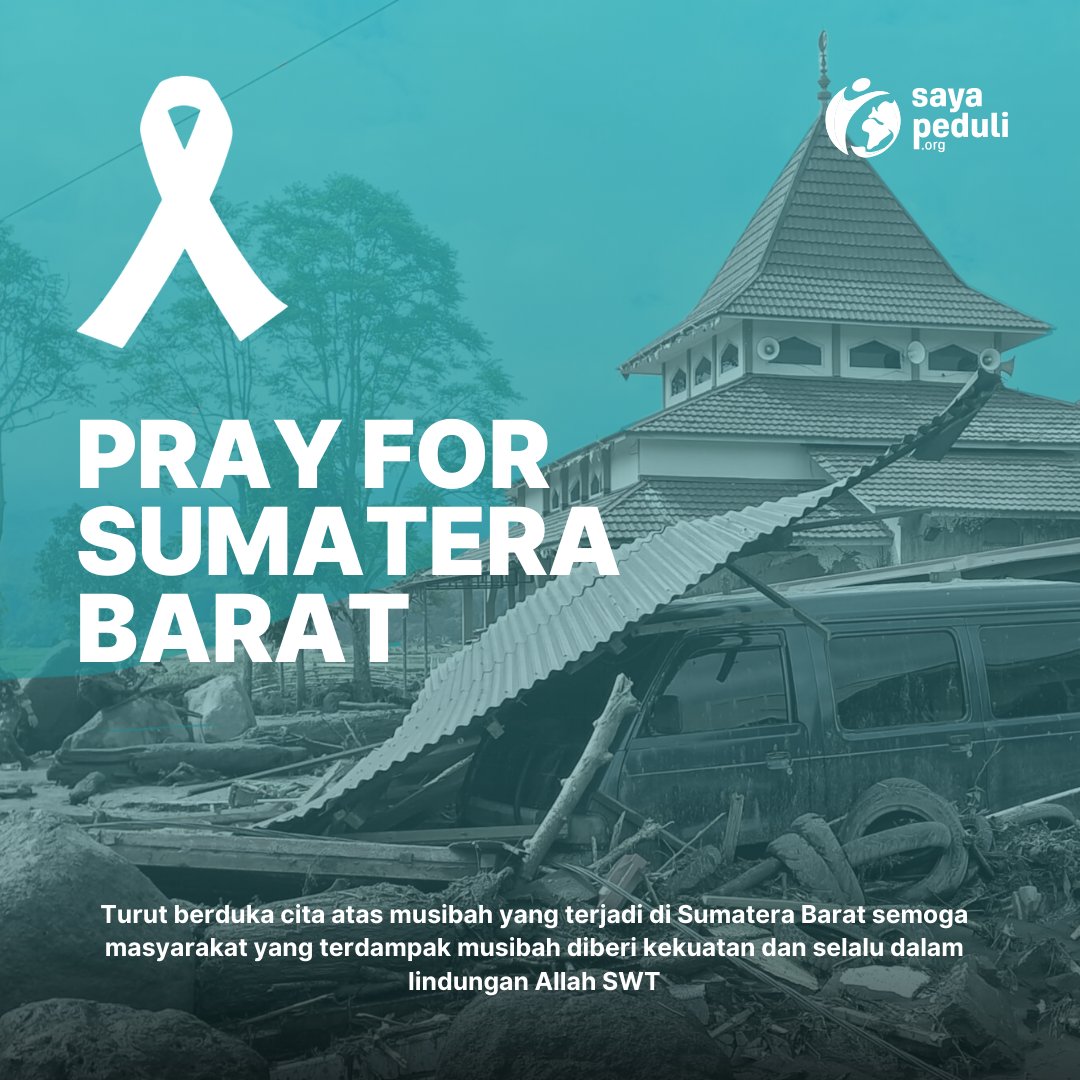 Sumatera Barat pada Sabtu malam (11/5/2024)

Semoga saudara  saudara kita yang ada disana diberikan kekuatan dan ketabahan dalam mengahadapi musibah ini, serta para korban dberikan tempat terbaik disisi- Nya. Aamiin.🤲🏻

#PrayForSumbar #banjir