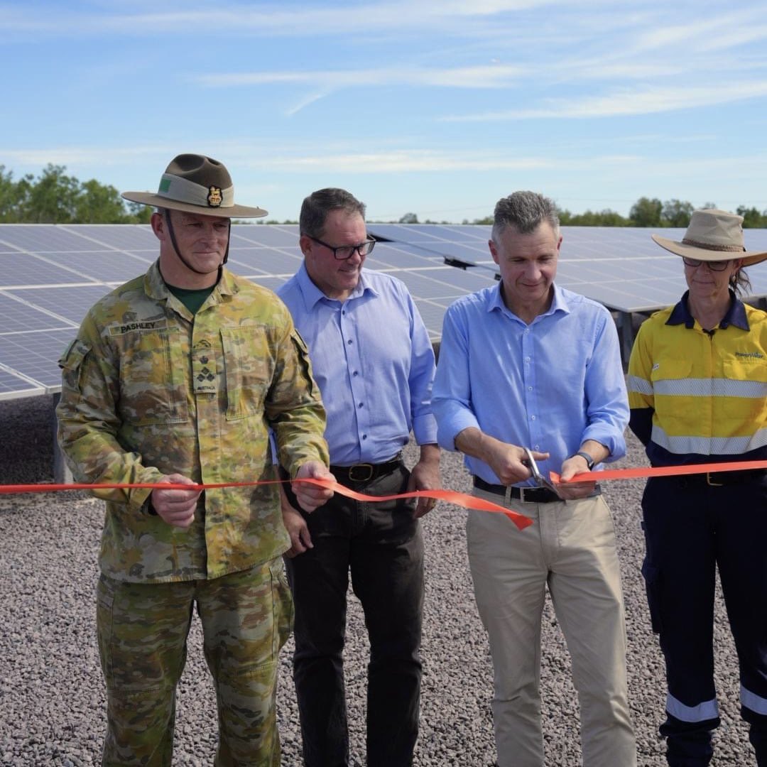 Australia’s largest solar farm for Defence is now open in Darwin. The 27,000-panel solar farm at Robertson Barracks strengthens energy security for the base, reduces emissions and creates local jobs. Delivered on time and on budget.