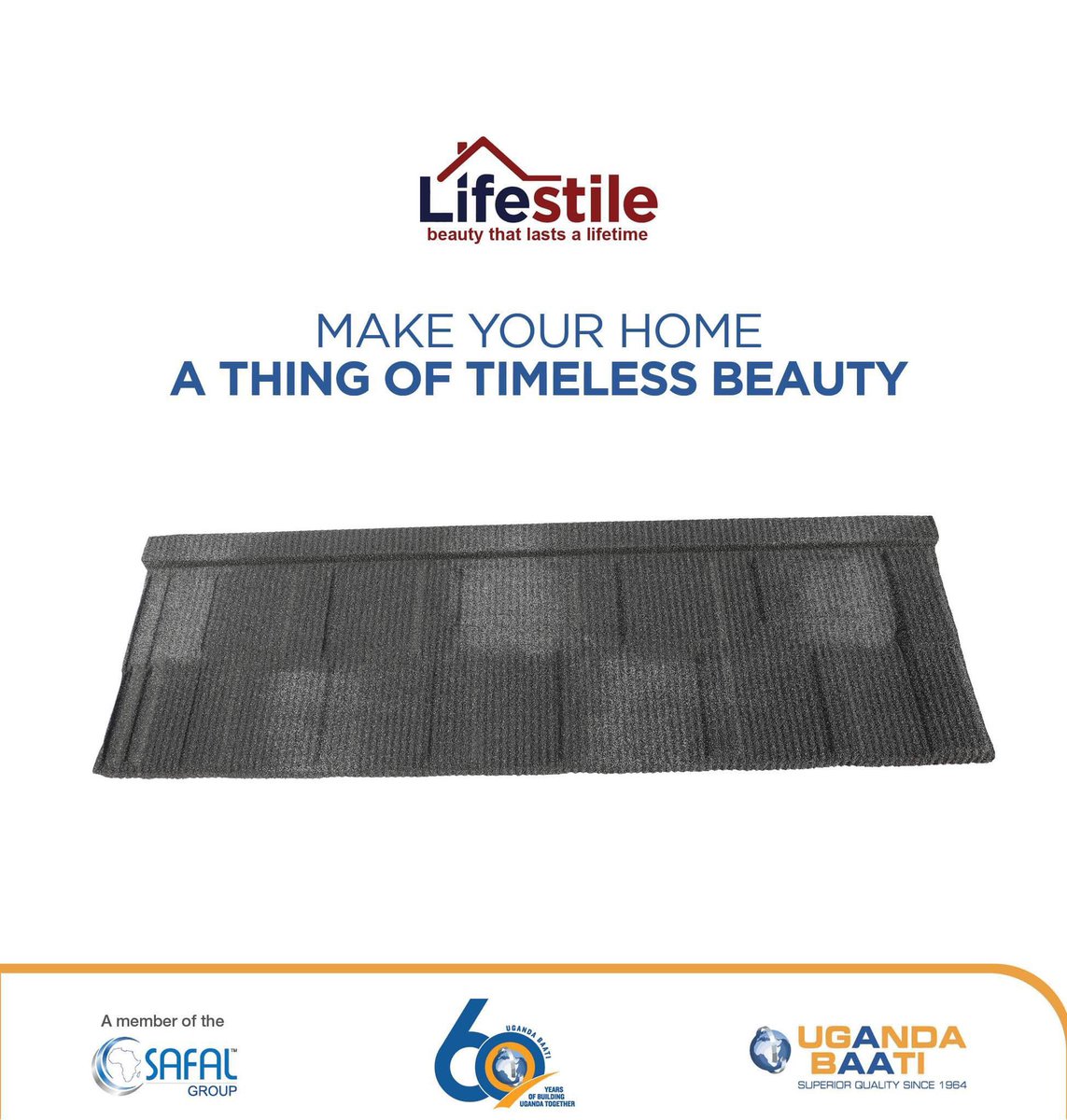 Roof your home with timeless elegance. We have a Lifestile roof profile for every kind of you. They come in Shingle, Wave and Roman profiles. Lifestile roofing products are light-weight, yet extremely durable and trouble-free and they are a tap away on the e-shop: