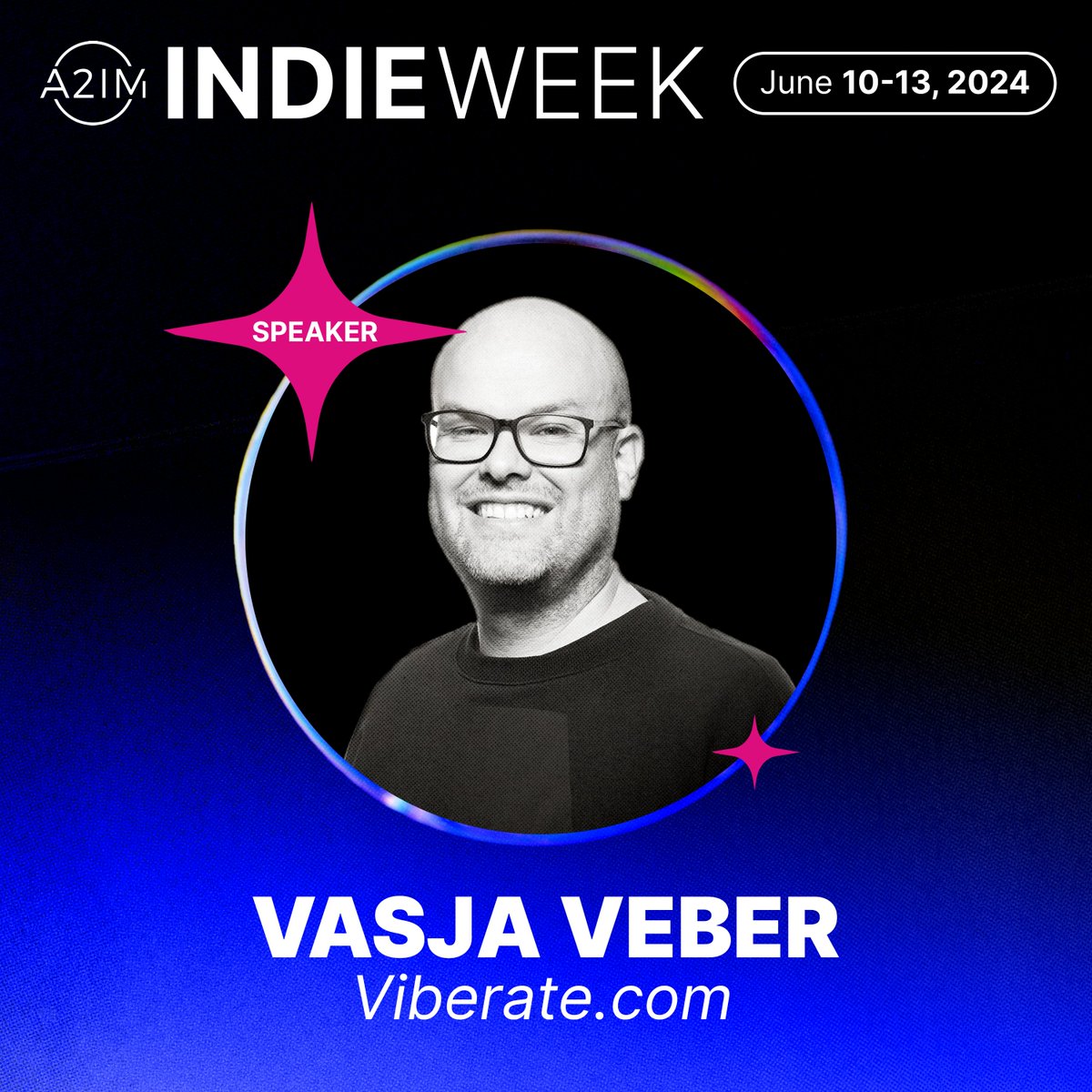 Thrilled to announce our co-founder Vasja is a featured speaker at #A2IMIndieWeek 2024! Meet him in NYC from June 10-13 to explore music analytics at the largest independent music event in the world. More info: a2imindieweek.org #A2IM #MusicBusiness