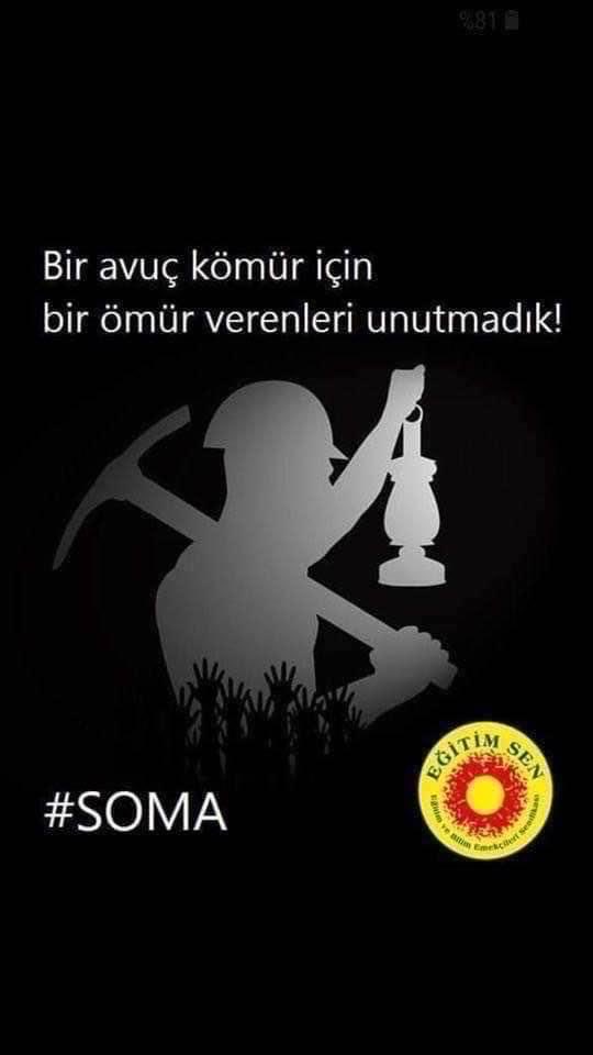 Kaç yıl geçsede üzerinden Soma’da yitirdiklerimizi de, Soma’yı da unutmayacağız, unutturmayacağız. O kara günü hafızalarımızdan asla silmeyeceğiz. 301 bizim için sadece bir sayı değil, her biri kocaman bir yaşam. Saygı ve özlemle... #Soma #Soma301