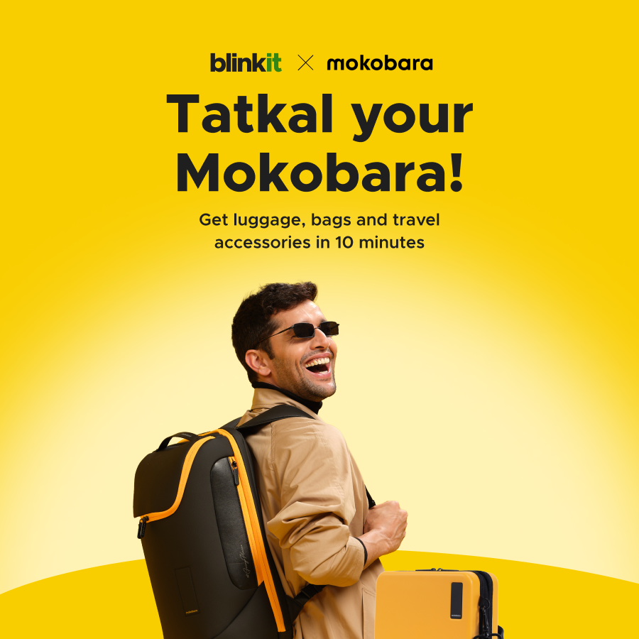New launch on Blinkit - get Mokobara bags, luggage and travel accessories in 10 minutes! Last minute travel planning will never be the same again 🏝️