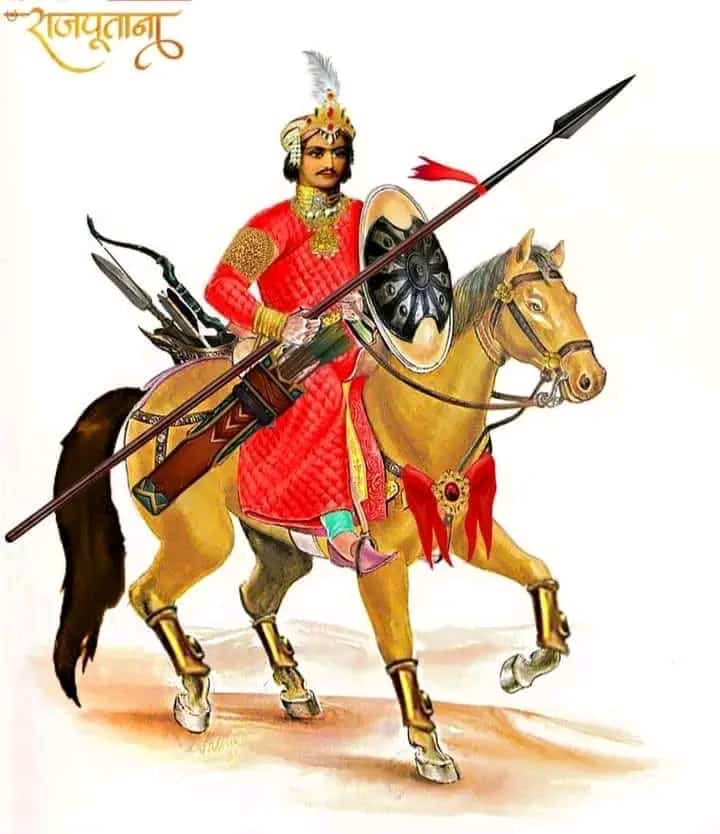 HariyaDevi's tweet photo. "मामो लाजै भाटिया, कुळ लाजै चव्हाण ।
जो हूँ परणु तुरकणि, तो उल्टो उगै भाण ।।" 

आज वैशाख शुक्ला छठ है, आज वीर वीरमदेव का बलिदान दिवस है, संवत 1368 में लगभग इसी अपरान्ह के समय वह वीर योद्धा खिलजी की सेना को काटता हुआ, बलिदान हुआ था ।

उस शूरवीर को पूण्य तिथि पर शत् शत् नमन।। https://t.co/V1eOh3B16c