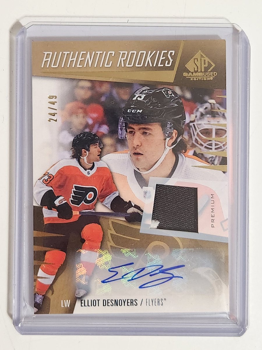 Elliot Desnoyers @UpperDeckHockey SPGU RPA 24/49 @NHLFlyers #Rookie #whodoyoucollect #TheHobby #Flyers #Philly $40 🇨🇦 Reg S/H in BM inc. within 🇨🇦 $47🇨🇦 Tracked to the 🇺🇸