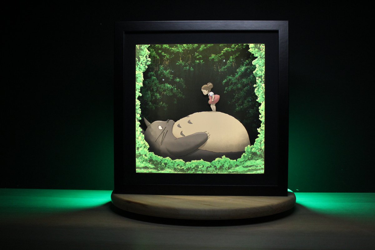 La reprise en douceur avec #totoro  ! Il est trop mignon ce diorama ☺️