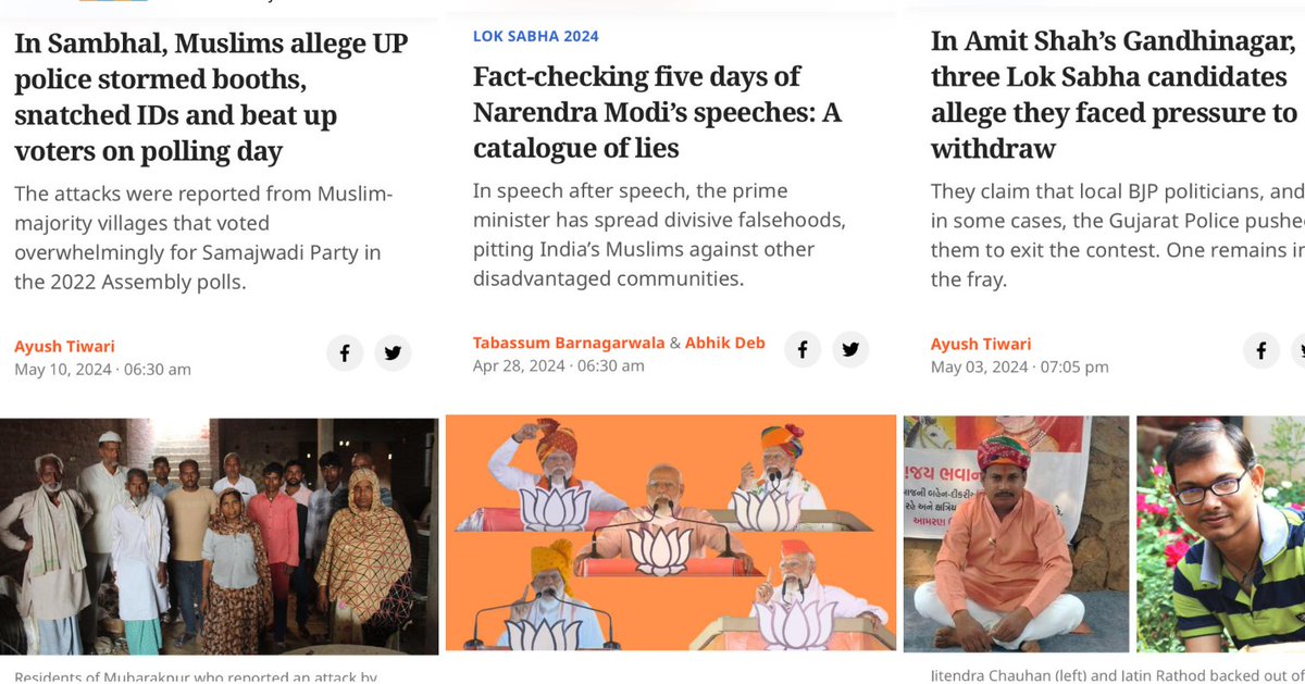 The Election Commission is not doing its job. But we are. Support watchdog journalism in this crucial election. Contribute to the @scroll_in Election Reporting Fund. pages.razorpay.com/ScrollElection…