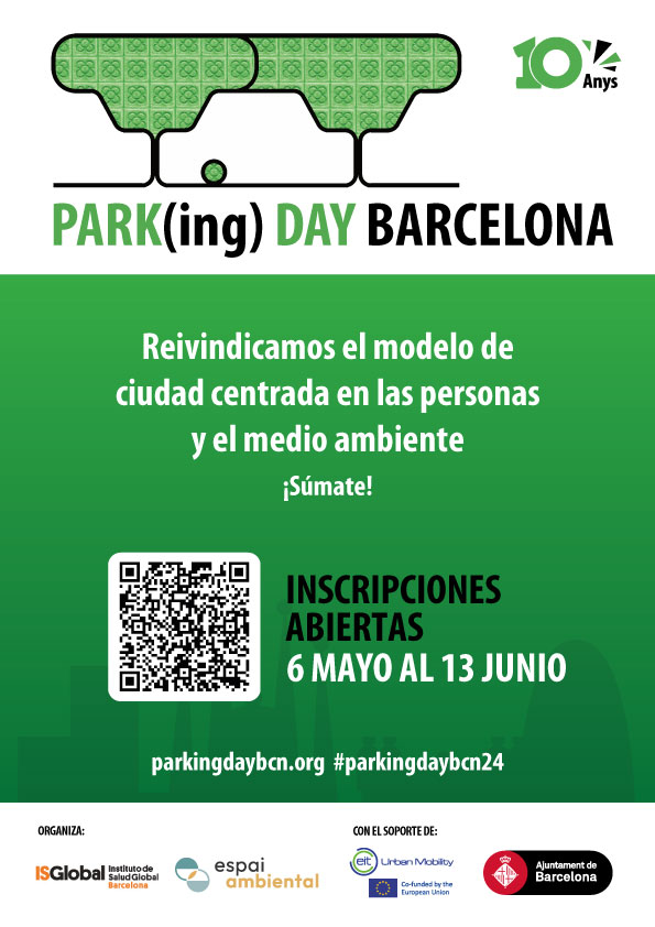 🅿️🌳¿Quieres participar en el #ParkingDayBCN24 pero no sabes cómo presentar tu actividad? Hoy a las 🕕18 h te lo explicaremos en persona en 📍@AulaAmbiental (Lepanto, 281). 🤳🏼Inscríbete: docs.google.com/forms/d/e/1FAI… cc @BCN_Mobilitat @BCN_EspaiPublic @EspaiAmbiental @EITUrbanMob