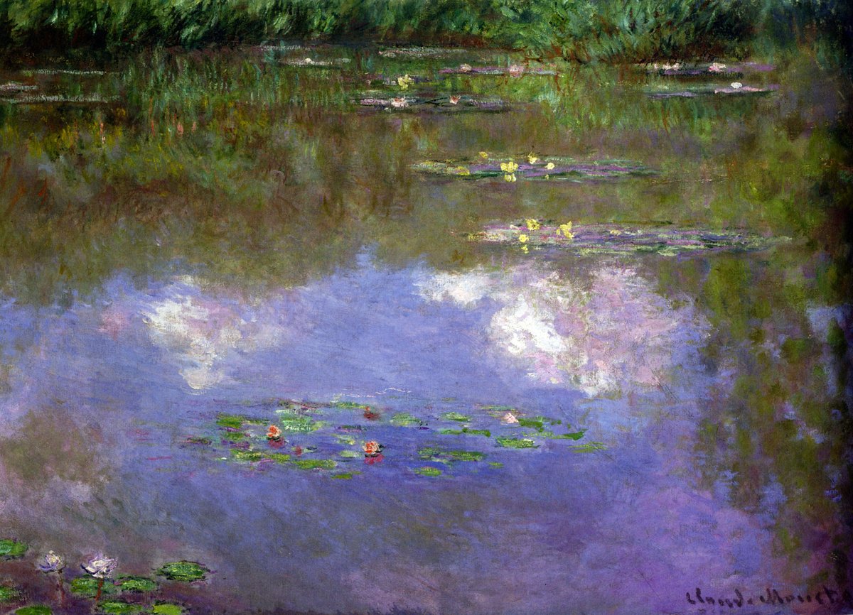 Water Lilies, The Clouds, 1903 linktr.ee/monet_artbot