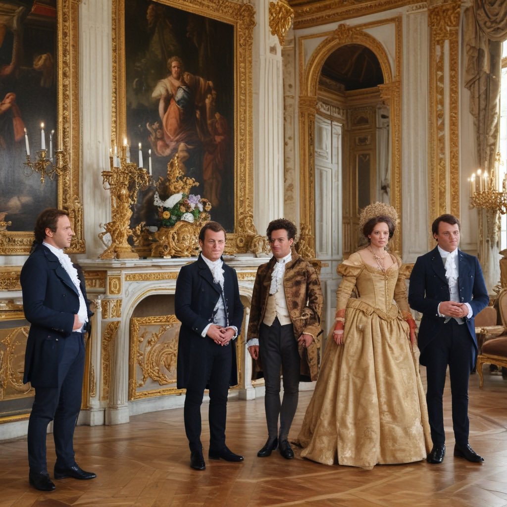 Macron et sa cour à Versailles accueillant les dirigeants de grosses Entreprises Américaines à l’occasion du sommet « Choose France ». Décidément la France est nostalgique de sa Monarchie et de ses rois 🤴 #ChooseFrance