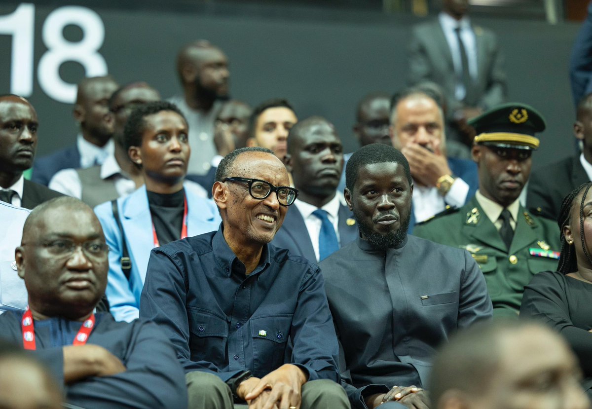 President Kagame and President Faye attended the Basketball Africa League game opposing Senegal’s AS Douanes and Rwanda’s APR Basketball Club.

#RwandaIsOpen