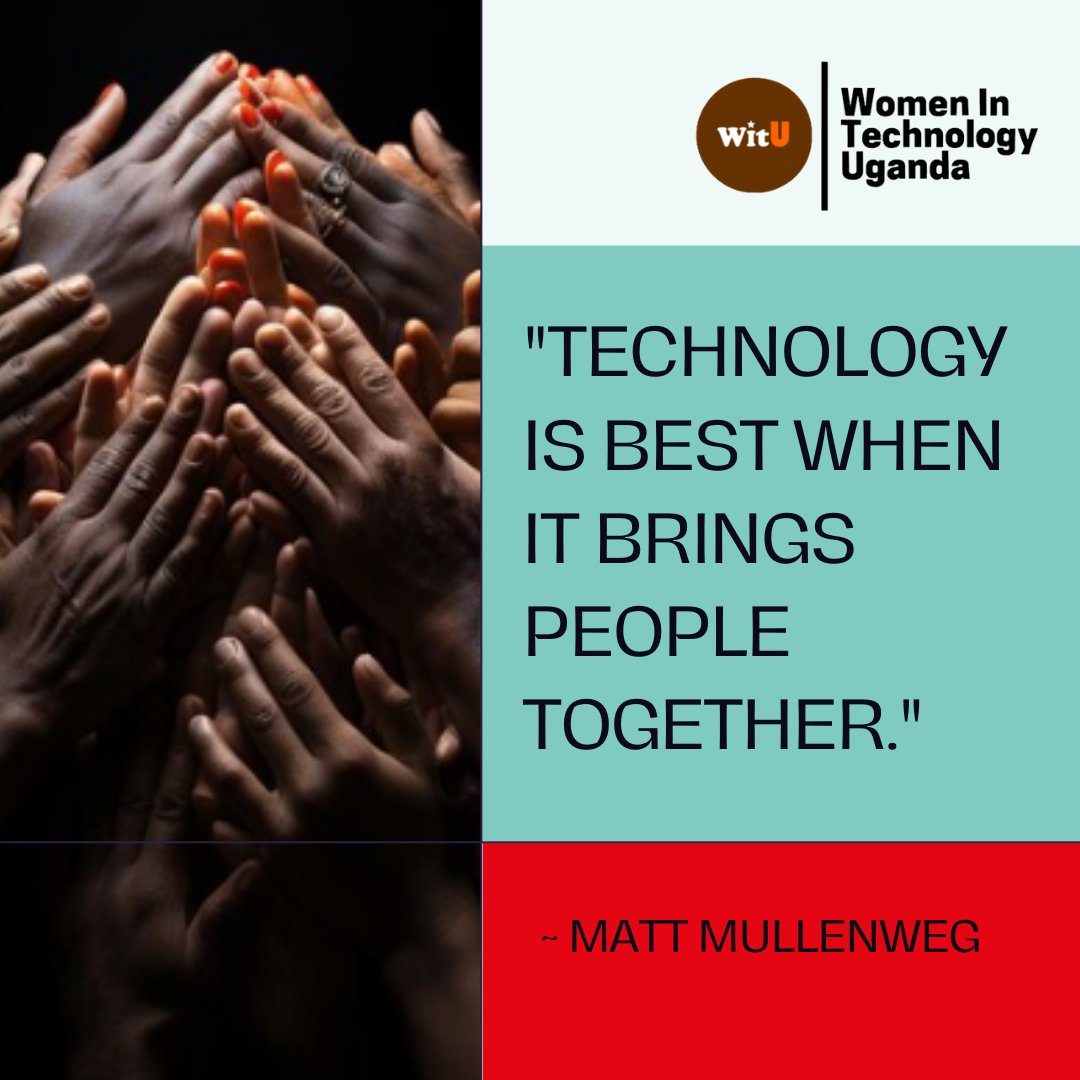 #Happynewweek 'Technology is best when it brings people together.' - Matt Mullenweg #WomenInTech #WomenInSTEM