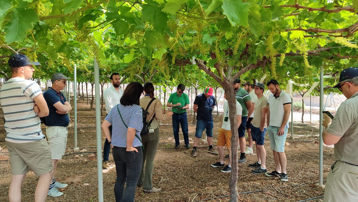 La pasada semana nos visitaron un grupo de técnicos y agricultores franceses @TerreAtlantique, para conocer la #eficiencia en la gestión integral de los recursos hídricos. 

Además pudieron conocer cómo reutilizamos el 100% de las aguas procedentes de #Totana 

#regadiosostenible