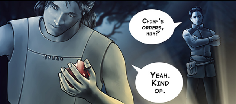 Page 1008 in sci-fi comic 'Gifts of wandering ice': giftscomic.com/index.php?comi… and Chapter 11 in fantasy novel 'Smoky Obsidian': mildegard.ru/ot.html?pg=330

#spiderforest #webcomics #comics #webnovels #novels #whattoread