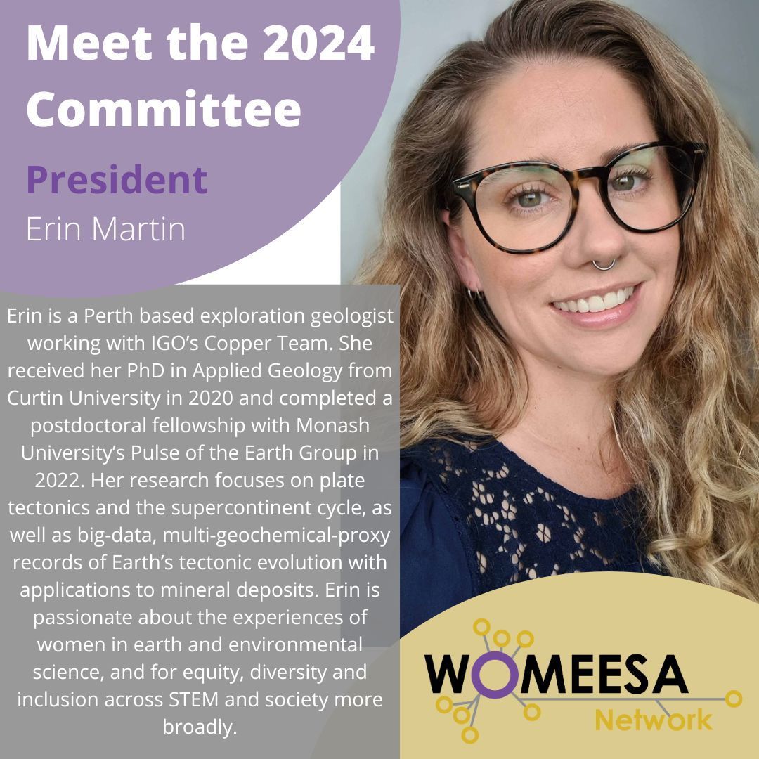 We're please to introduce you to our 2024 WOMEESA committee!
First up is our President: Erin Martin @ezzatweets

#womeninSTEM #genderequity #diversity