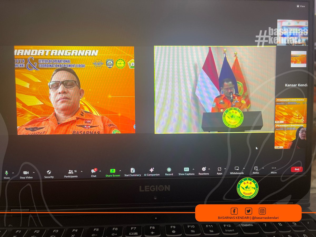 basarnaskendari's tweet image. Kendari, 13/5 --- Penandatanganan Nota Kesepahaman (NK) bersama RSUD Bahtetamas Prov Sultra &amp;amp; Letter of Operational Coordination Agreement (Loca) bersama Unit Penyelenggara Bandar Udara (UPBU) Halu Oleo #basarnas #basarnaskendari