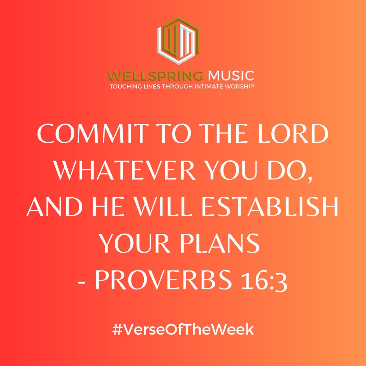 Commit to the Lord whatever you do, and He will establish your plans - Proverbs 16:3 

#Bible #BibleVerse #VerseOfTheWeek