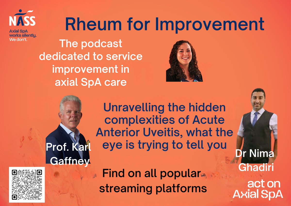 Calling #Ophthalmologists & #Uveitis Nurses! 40% of anterior uveitis (#AAU) patients could have #spondyloarthritis Missed our podcast on this? @DrNimaGhadiri & @KarlGafney1 unravel the links Let's end delays in diagnosis of #axialSpA. Listen now! youtu.be/JlEfVekszhg #EyeConUK