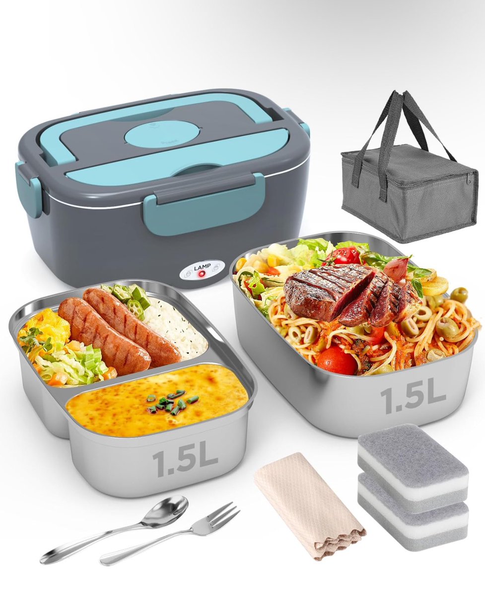 TechAffilate's tweet image. amzn.to/44GxklE
Geveniss Electric Lunch Box Food Heater - Portable Fast Heating Lunch Box (12V/24V/110V/220V) - 2 Pack of 1.5L Stainless Steel Containers Food Warmer- Ideal for Car, Truck, Office, Outdoor
#LunchTime #tech