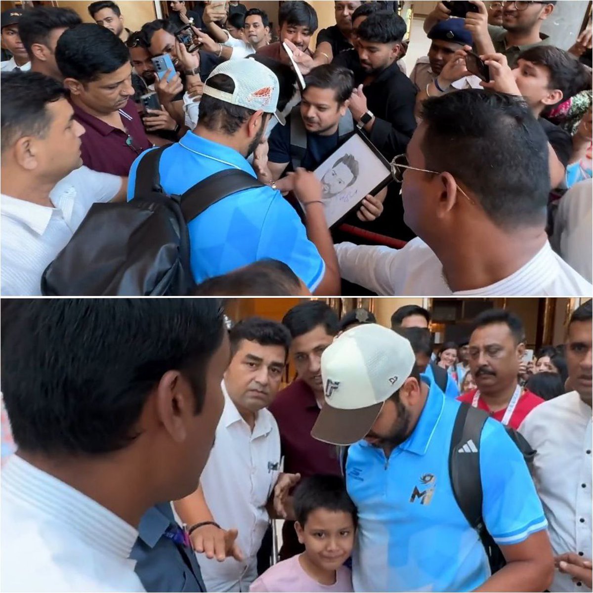 Rohit Sharma is delighting his fans in Kolkata🫠

- Beautiful gesture by Ro.❤️