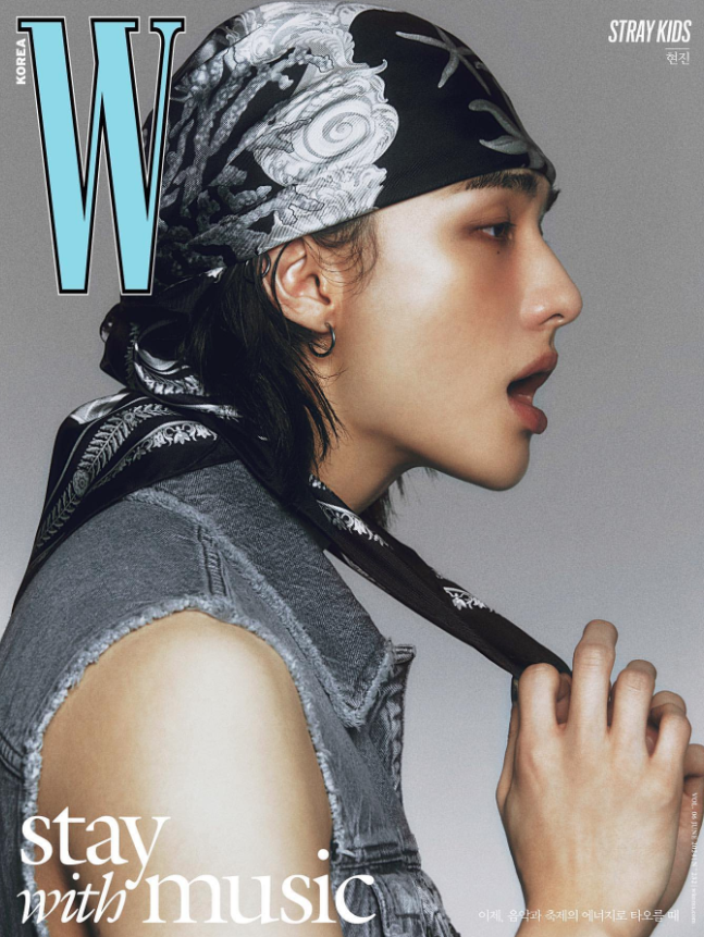 Stray Kids Hyunjin for W Korea.