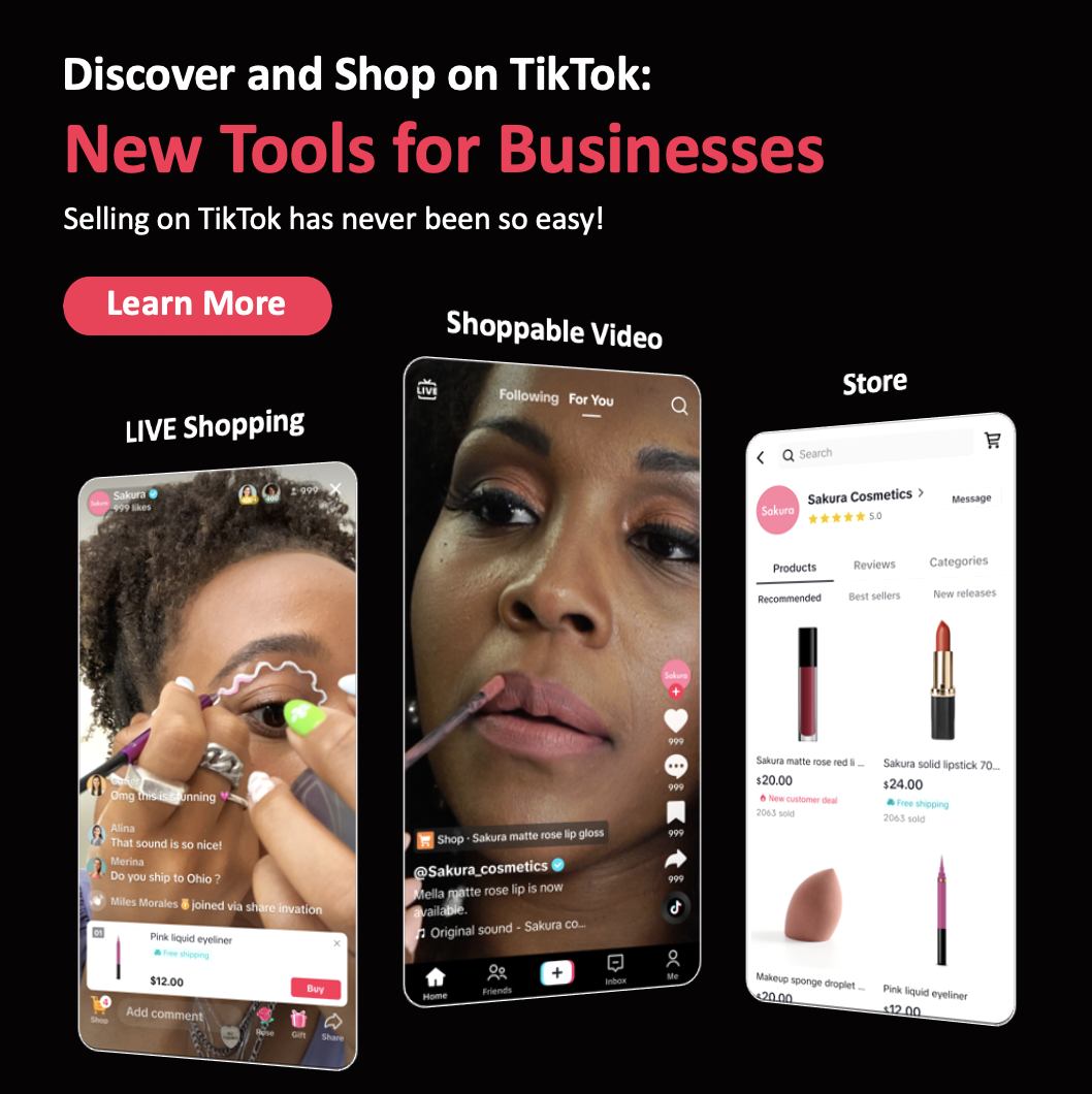 TikTok Shop is here!! Your ultimate destination for discovering and shopping the latest trending products, all within the app. We are committed to empowering businesses expand their presence and succeed on our platform. 
Learn how to get started now! newsroom.tiktok.com/en-us/introduc…