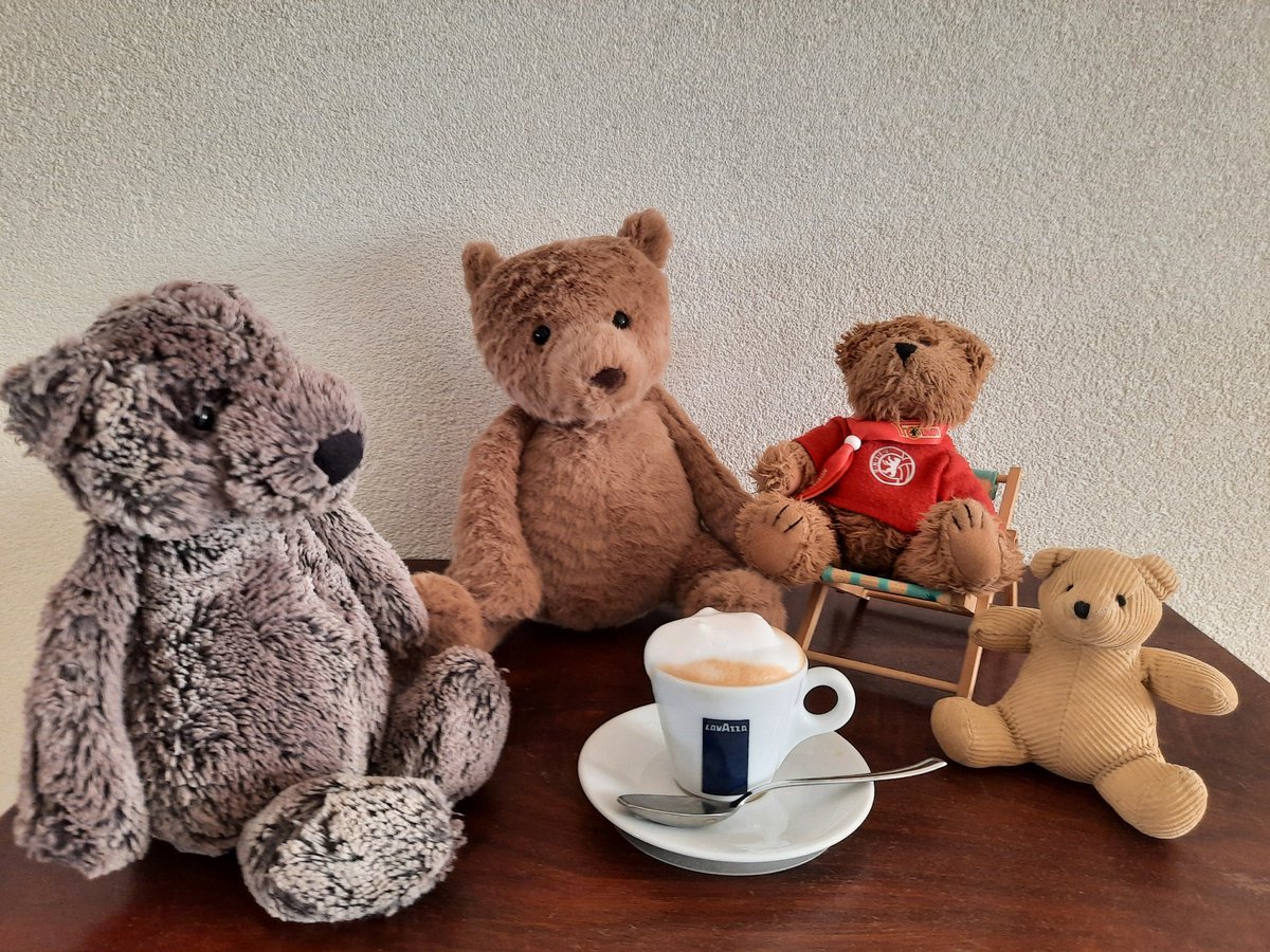 Morning! 'Did any bear check the kitchen?' 'Yes, Brombel. No sign of a pancake machine yet'