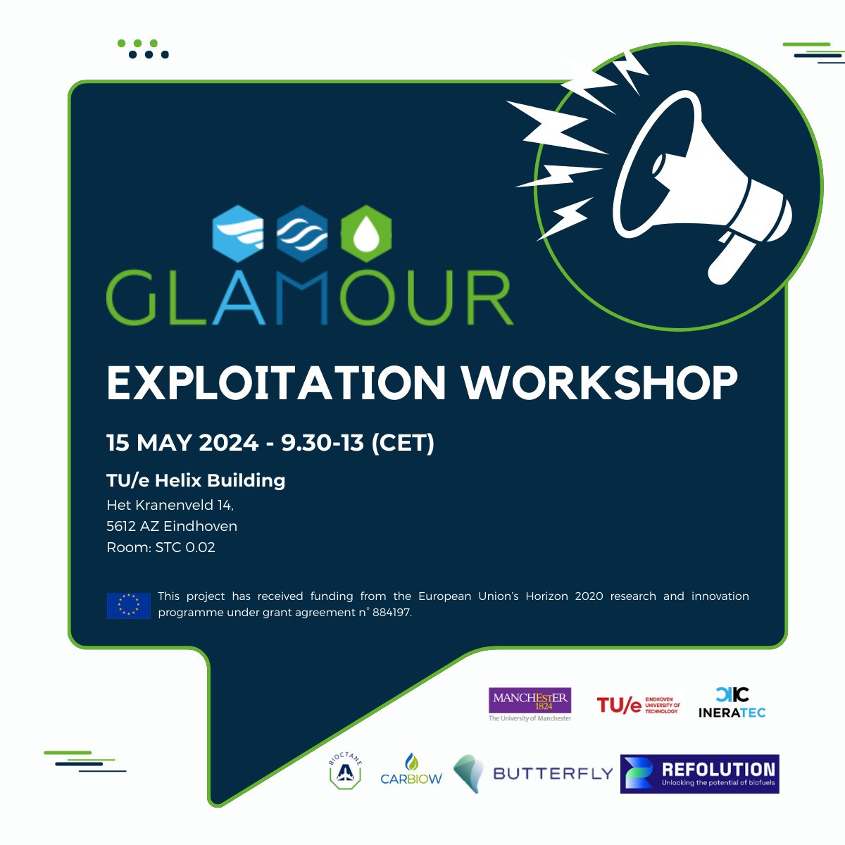 These are the last hours to register for the @GlamourH2020 Exploitation Workshop! Register and join the consortium, stakeholders and related EU project for an in-depth discussion on the latest developments towards the demostration of advanced #biofuels 🔗 lnkd.in/dRVshFpY