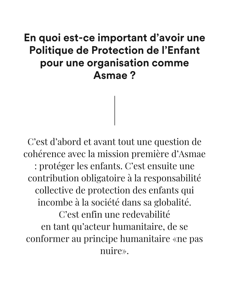 Asmae_ONG's tweet photo. 🚸 Jeanne Véronique, référente technique Education/Protection de l’enfant, nous explique l’importance de la Politique de Protection de l’Enfant d’Asmae.
#asmae #enfance #enfant https://t.co/aZs5ybJ06u