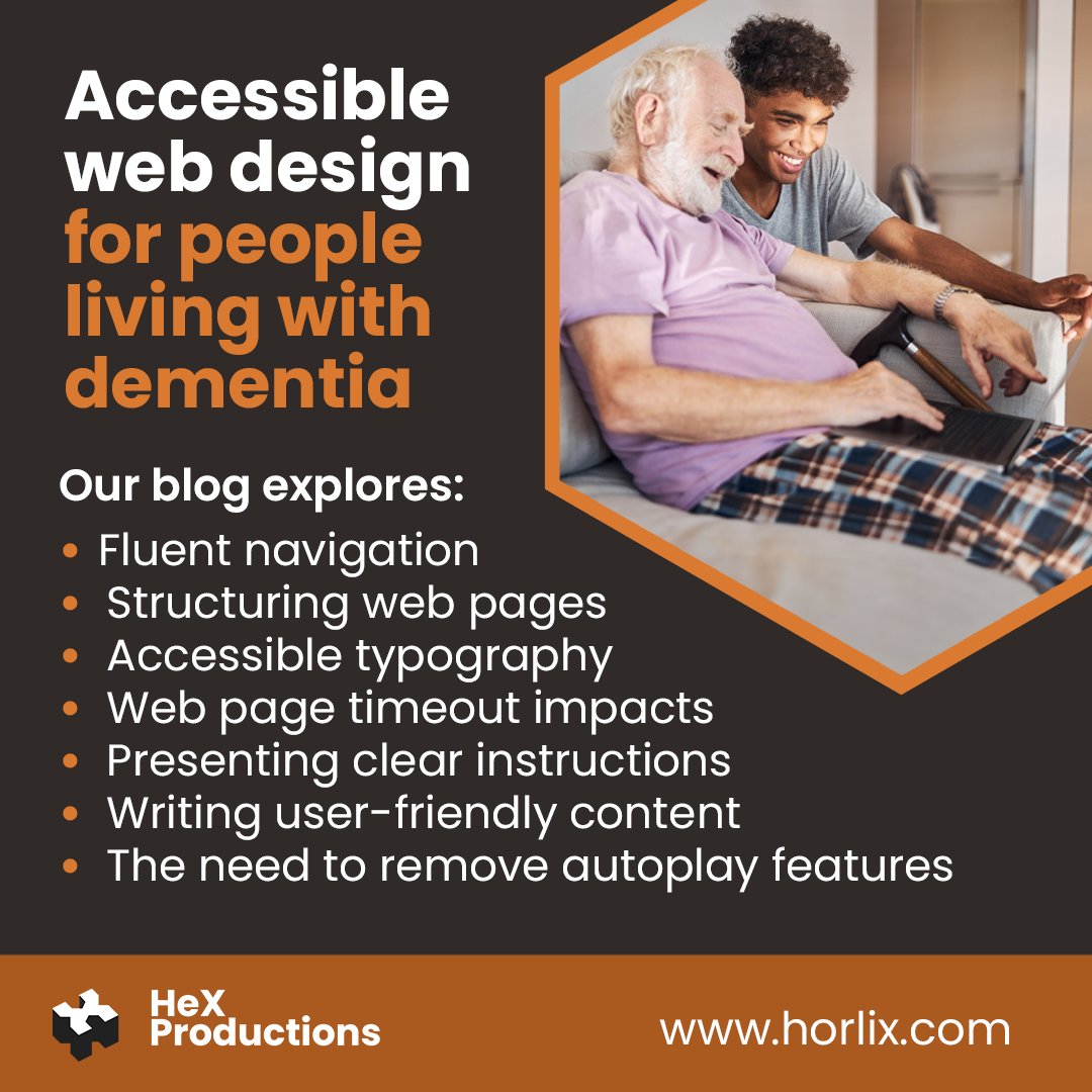 The internet is an indispensable resource. This #DementiaActionWeek, learn ways that you can adapt your content and remove features on websites that could prevent people living with #Dementia from navigating or interacting with your platforms: zurl.co/Uvan #A11y