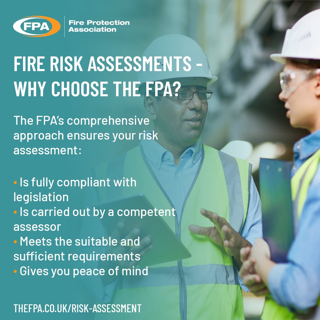 At the FPA, we can remove the stress of undertaking a fire safety risk assessment by providing a consultant who is suitably experienced in your specific industry sector.

Find out more: bit.ly/4daAXUJ

#FireRiskAssessment #FireSafety #FPA