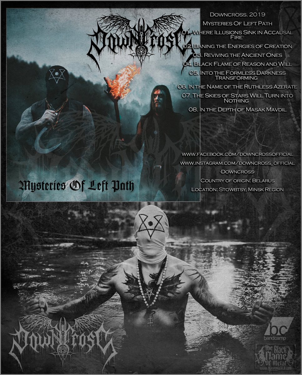 Downcross. 2019 / Mysteries Of Left Path
blasfemia313.blogspot.com/2022/03/downcr…
#BlackMetal #BlackMetalRaw #BlackMetalBlasphemy #BlackMetalSatanism #blackdeathmetal #deathmetal #extrememetal #metal #metalmusic #BrutalDeathMetal #blasfemia313 #TheBlackFlameOfMetal