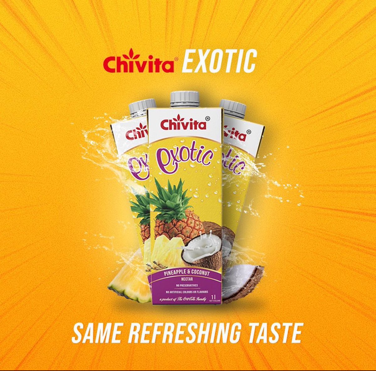 If I want to be honest this Chivita exotic will actually pass for my fave variant of Chivita , the taste is just divine 
#EveryoneHasAChivita
#WhatsYourChivita?