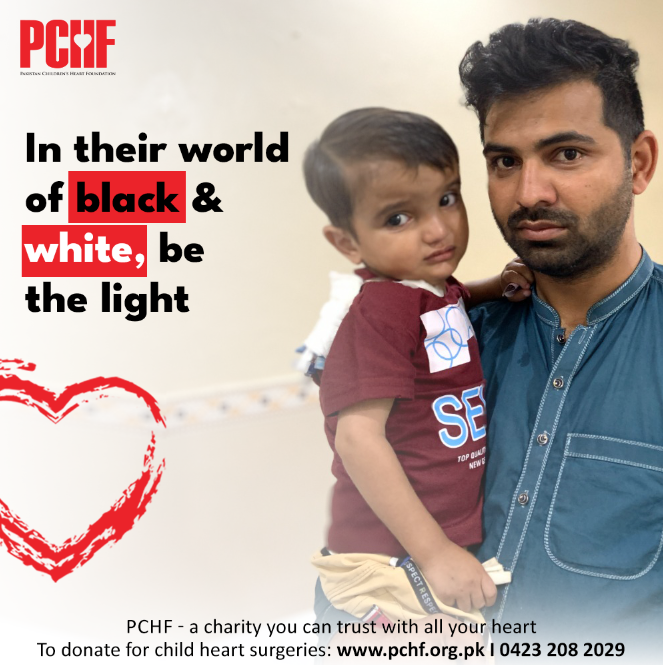 The only wish children with #CHD have is a chance to live a normal life. In their world that's full of black & white, together, we can be the light that paves the way.
#PCHF #ACharityYouCanTrustWithAllYourHeart
#Donate: pchf.org.pk/donate/
@captainmisbahpk #MySecondInnings