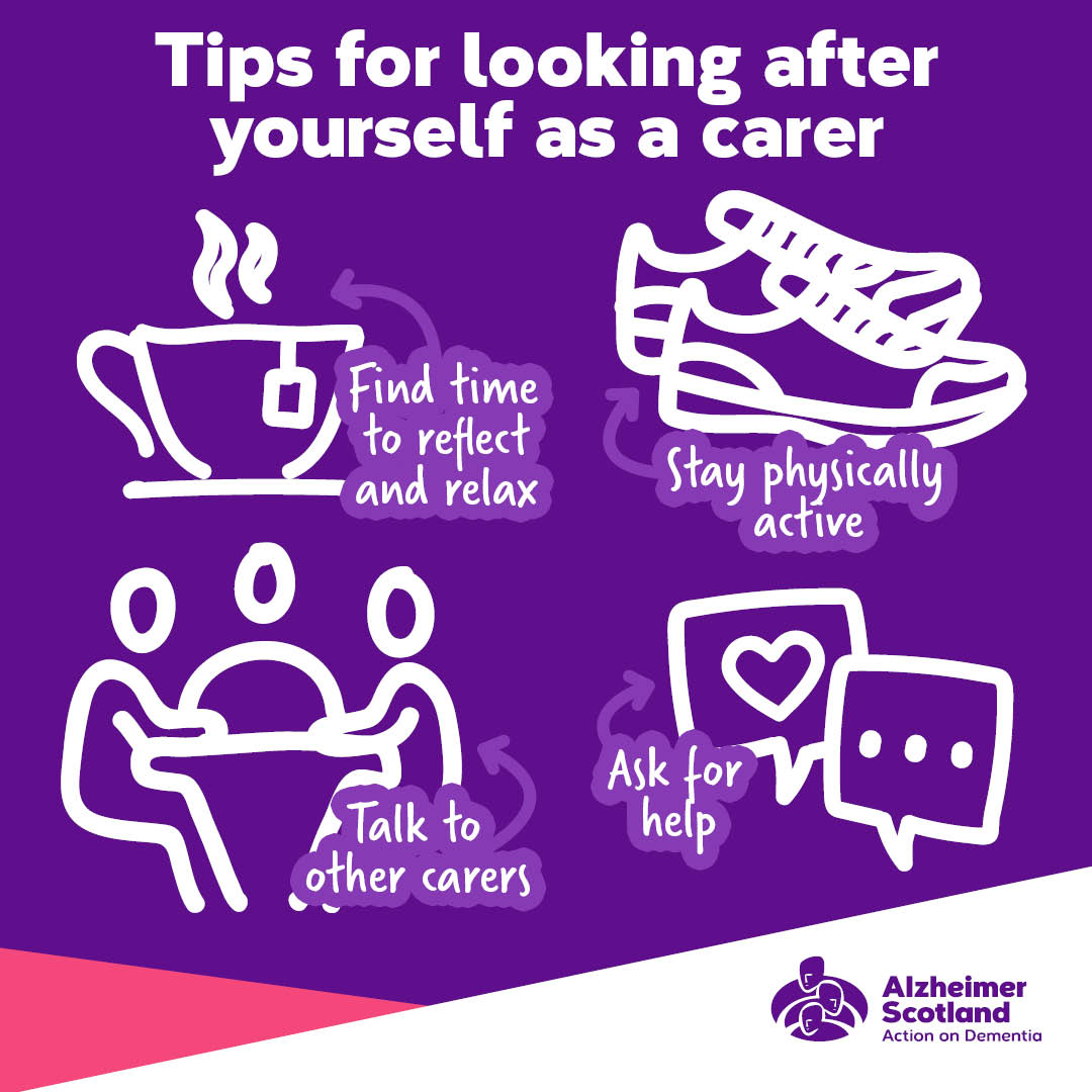 In order to look after the person with dementia and yourself you need to plan how you are going to stay physically and emotionally healthy. This #MentalHealthAwarenessWeek we're here for you. Call our 24 hour Freephone Dementia Helpline: 0808 808 3000 💜☎️