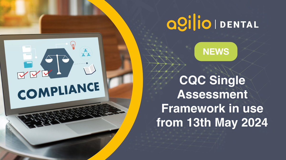 🔍 CQC's new Single Assessment Framework implemented today 

Don't fret; iComply ensures you're prepared and compliant. 🛡️

For the full breakdown, check out our detailed article on our website: ow.ly/3Q2m50RBXkV

#DentalCompliance #CQC #AgilioDental #iComply