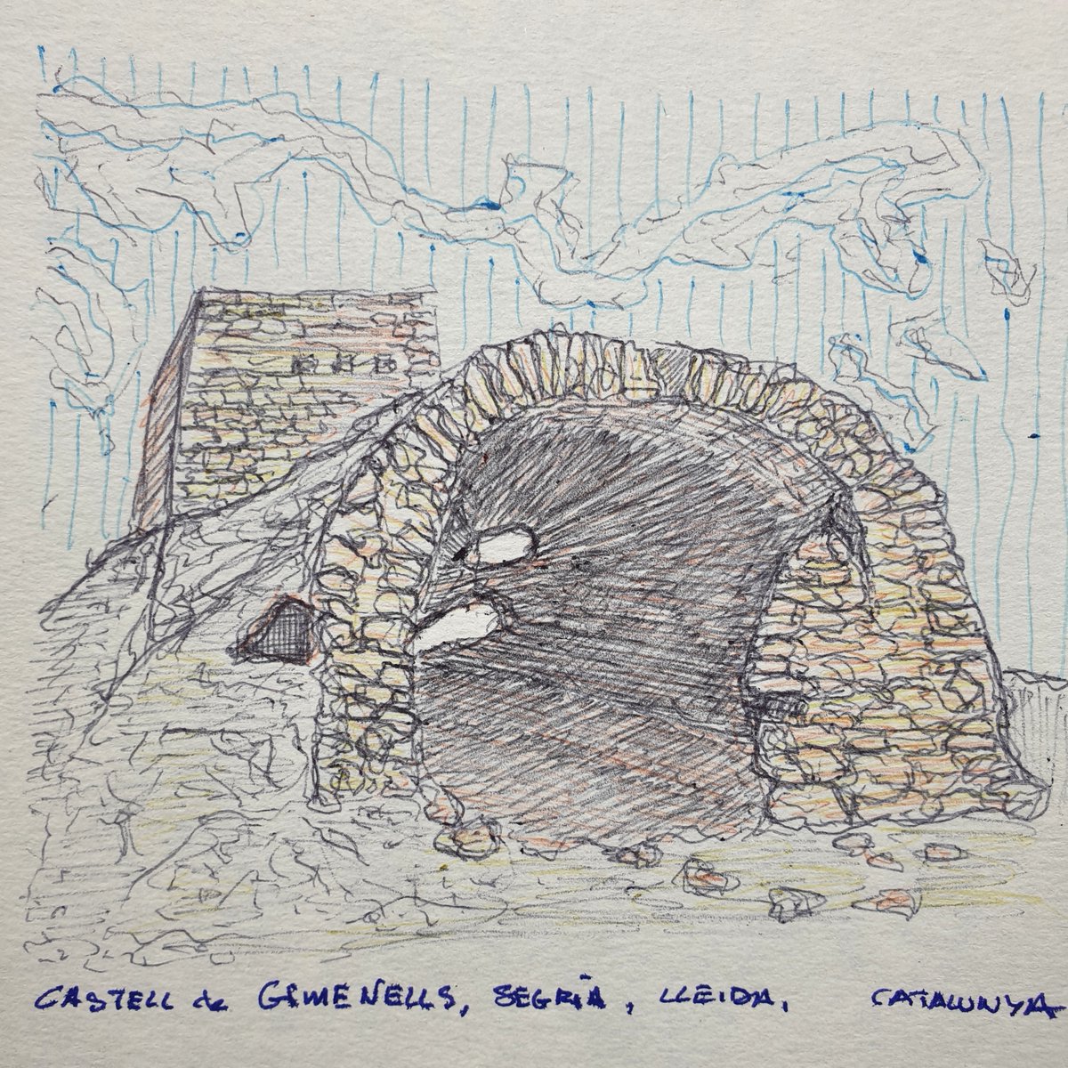 ArtJordian's tweet photo. Castell de Gimenells, Segrià, Lleida, Catalunya. Landscapes over time... Architecture. #urbansketchers #artoftheday #artofinstagram #inksketch #inkdrawing #inkart #architecture #landcapearchitecture #urban #urbanart #gimenells #segrià #lleida #catalunya https://t.co/Jlw34ayUWd