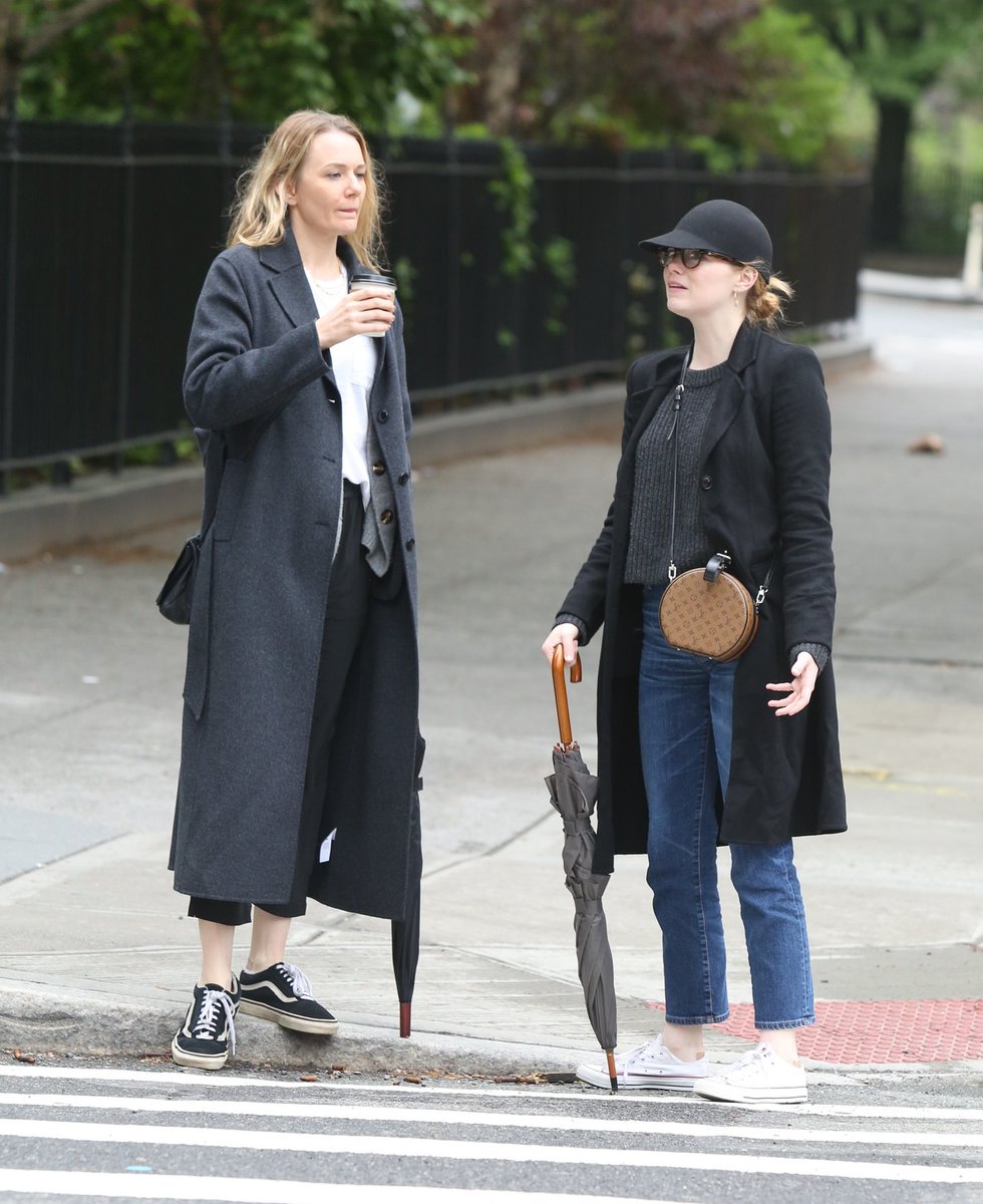 May 13, 2018: Emma out and about in West Village, New York City  with a friend