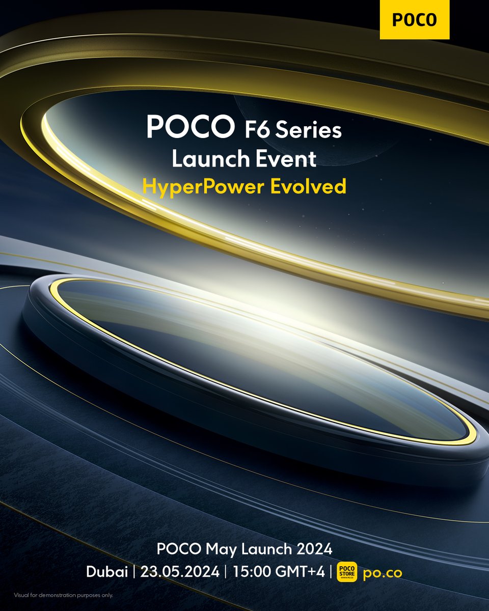 Get ready to witness the lastest POCO F6 series! 📅Mark your calendars! We're excited to invite you to our most anticipated event of the year! 🌟Catch up on May 23, 15:00 (GMT+4) , Dubai, for the global launch event to discover more. #POCOF6Series #POCOF6Pro #POCOF6…