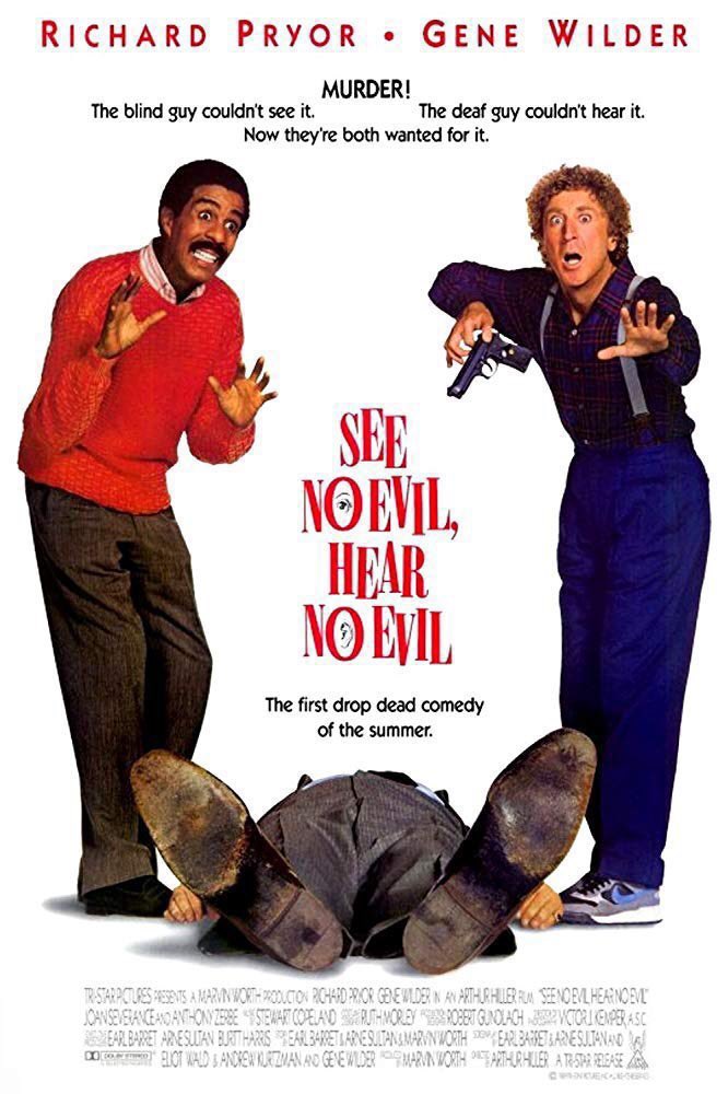 🎬MOVIE HISTORY: 35 years ago today, May 12, 1989, the movie 'See No Evil, Hear No Evil' opened in theaters! #RichardPryor #GeneWilder #JoanSeverance #AlanNorth #AnthonyZerbe #LouisGiamBalvc #KirstenChilds #KevinSpacey #ArthurHiller