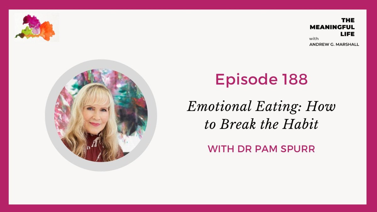 🎙️EMOTIONAL EATING - why we self-soothe with food (for me, crisps!) and how to break the habit when it gets out of control, with psychologist & author @DrPamSpurr
themeaningfullife.podbean.com/e/dr-sam-spurr…
#therapistsconnect