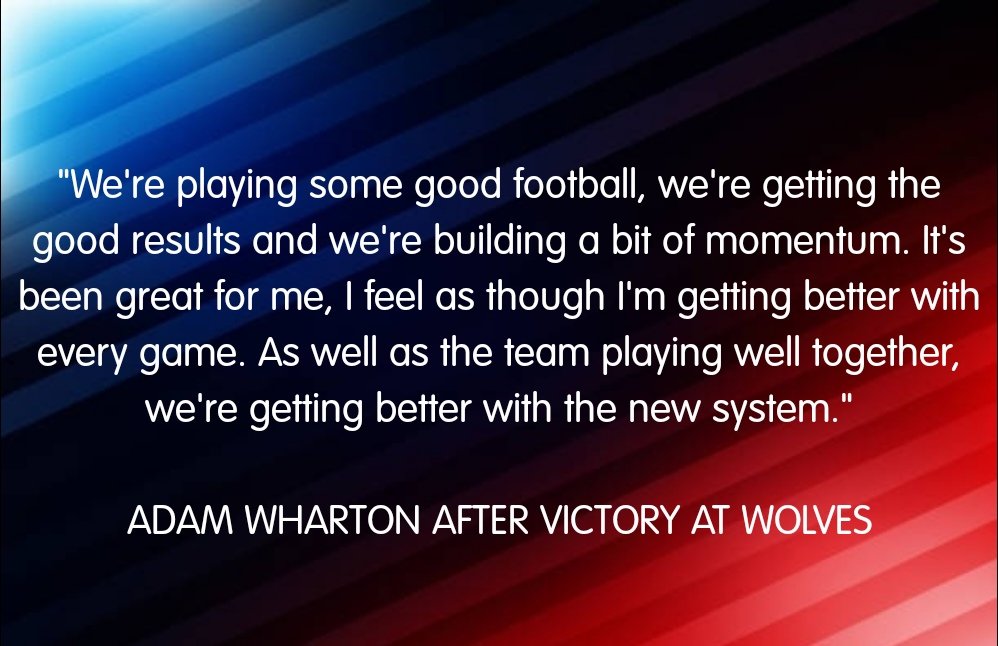 🏴󠁧󠁢󠁥󠁮󠁧󠁿 Adam Wharton after victory at Wolves. #CPFC | #PremierLeague | #SouthLondon