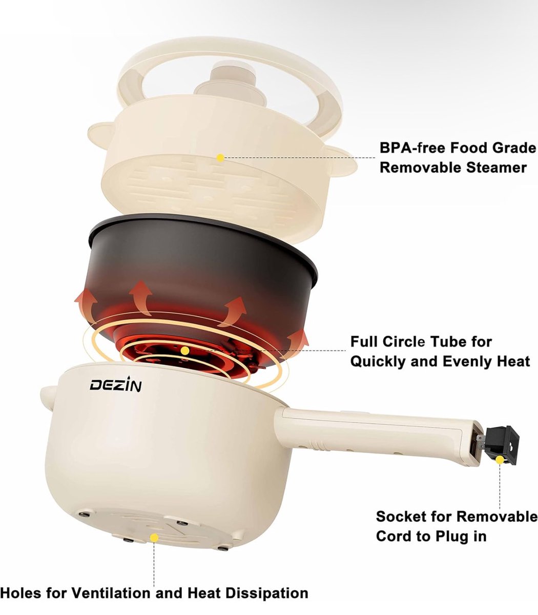 TechAffilate's tweet image. amzn.to/3ULKp8S
Dezin Electric Cooker, 2L Non-Stick Sauté Pan, Rapid Noodles Cooker, Mini Pot for Steak, Egg, Fried Rice, Ramen, Oatmeal, Soup with Power Adjustment, College Dorm Room Essential(Egg Rack Included)
#X #hack #TechForGood #collegelife #studentlife