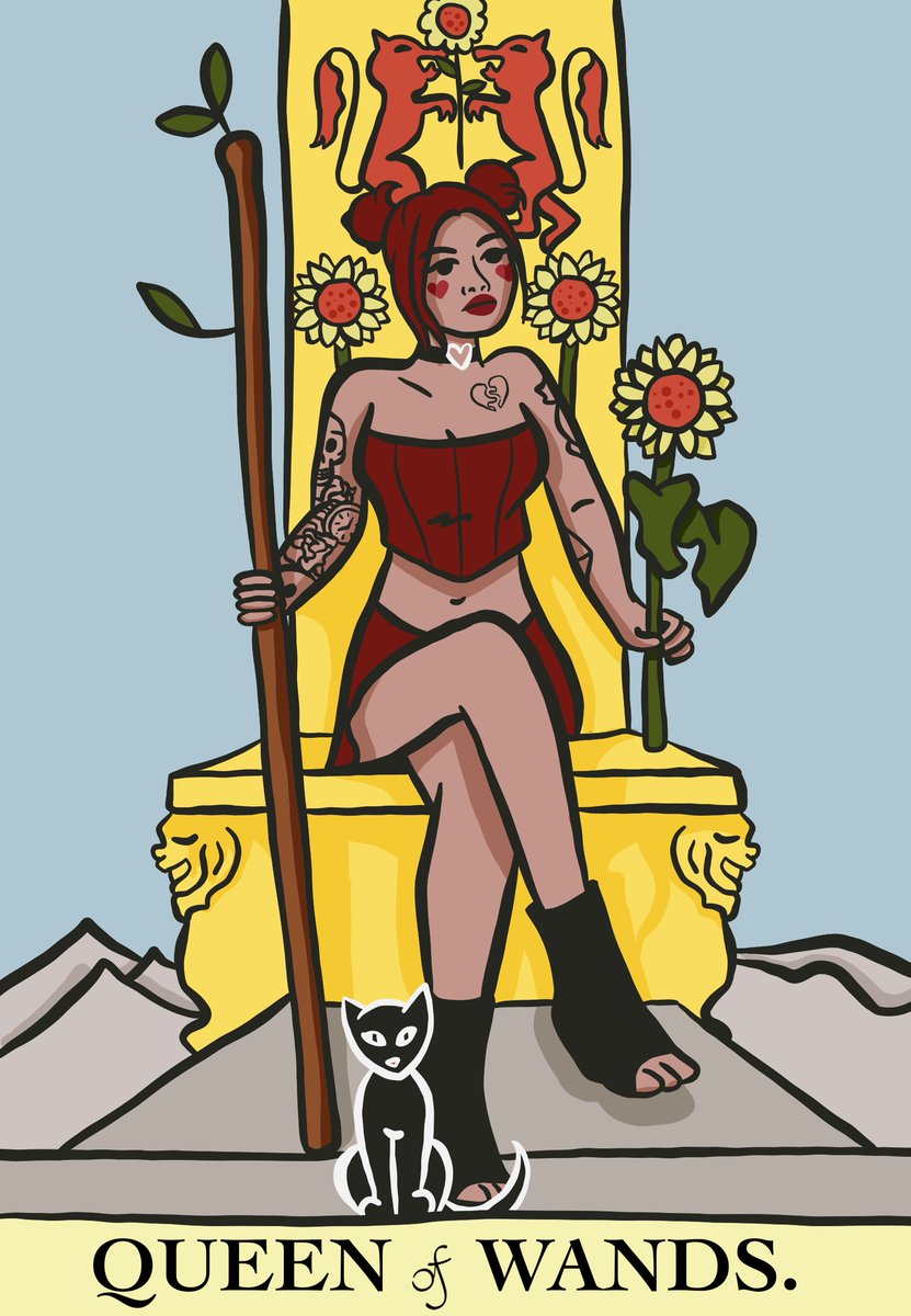 👑❤️ April Fooze, Queen of Wands ❤️👑